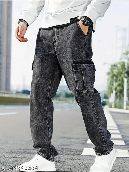 Distressed Grey Denim 2